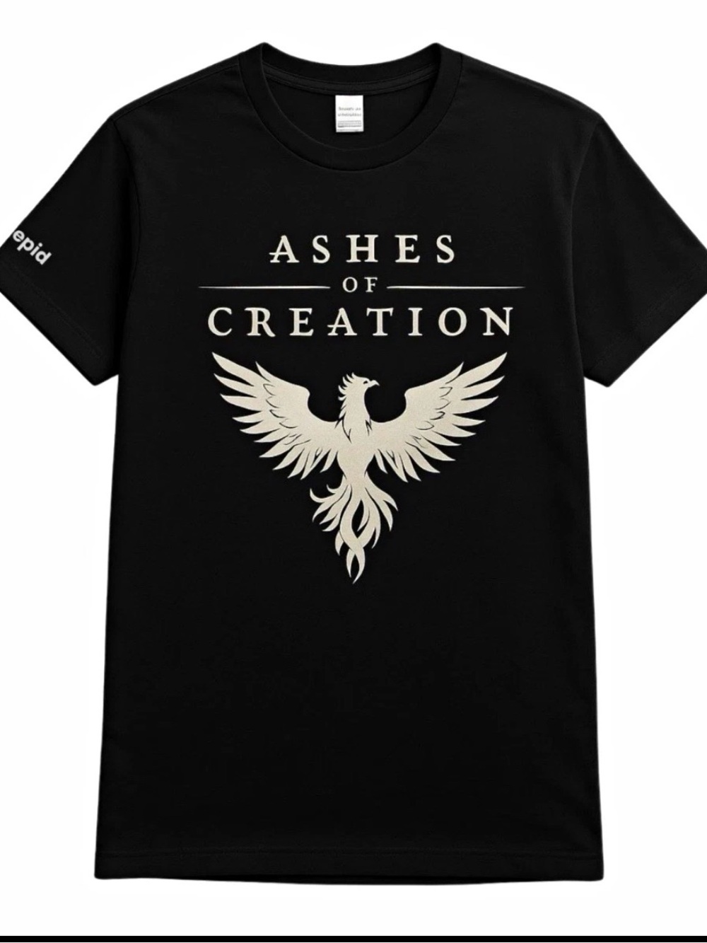 Black Graphic Tee - Logo Phoenix Crewneck